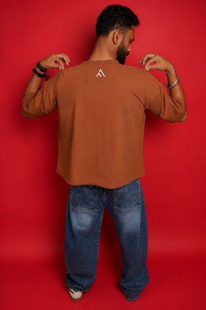 AEVYN Oversized T-Shirt - Cocoa