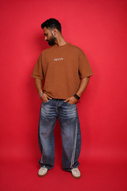 AEVYN Oversized T-Shirt - Cocoa