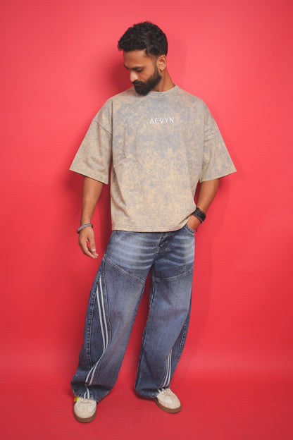 AEVYN Oversized T-Shirt - Stone